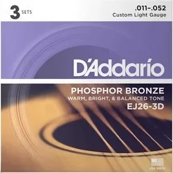 DAddario Phosphor Bronze 11-52 (3-Pack) отзывы на Srop.ru