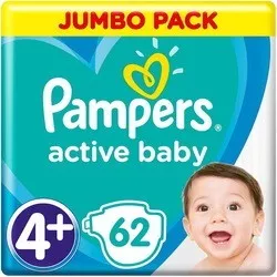 Pampers Active Baby 4 Plus / 62 pcs отзывы на Srop.ru