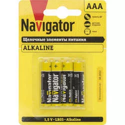 Navigator Alkaline 4xAAA отзывы на Srop.ru