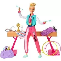 Barbie Gymnastics Playset with Doll Balance Beam GJM72 отзывы на Srop.ru