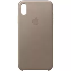 Apple Leather Case for iPhone XS Max (бежевый) отзывы на Srop.ru