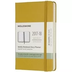 Moleskine 18 months Weekly Planner Pocket Yellow отзывы на Srop.ru