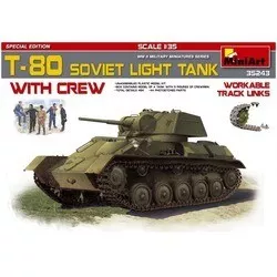 MiniArt T-80 Soviet Light Tank with Crew (1:35) отзывы на Srop.ru