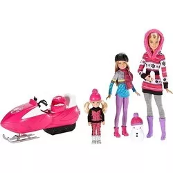 Barbie Dolls with Snowmobile and Sled FDR73 отзывы на Srop.ru