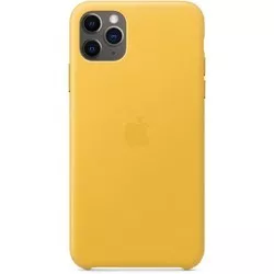 Apple Leather Case for iPhone 11 Pro Max (желтый) отзывы на Srop.ru