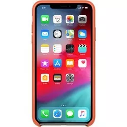 Apple Leather Case for iPhone XS Max (оранжевый) отзывы на Srop.ru
