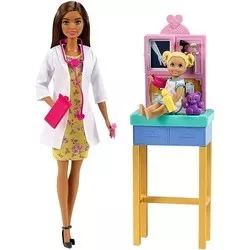 Barbie Pediatrician Playset Brunette GTN52 отзывы на Srop.ru