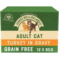 James Wellbeloved Adult Cat Turkey in Gravy 12 pcs отзывы на Srop.ru