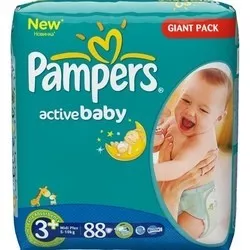 Pampers Active Baby 3 Plus / 88 pcs отзывы на Srop.ru
