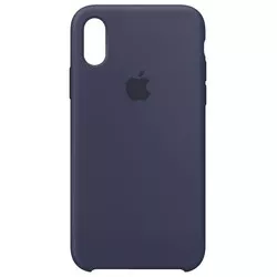 Apple Silicone Case for iPhone X/XS (синий) отзывы на Srop.ru