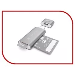 Satechi Aluminum Type-C Micro/SD Card Reader (серый) отзывы на Srop.ru