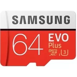 Samsung EVO Plus 100 Mb/s microSDXC UHS-I U3 64Gb отзывы на Srop.ru