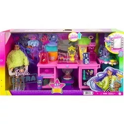Barbie Extra Doll and Vanity Playset with Exclusive Doll GYJ70 отзывы на Srop.ru
