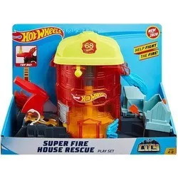 Hot Wheels Super City Fire House Rescue Play Set GJL06 отзывы на Srop.ru